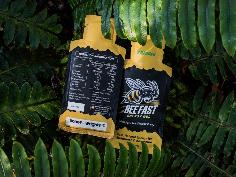 Bee Fast Kamahi Energy Gel 40g – Fast-Acting Honey-Based Energy